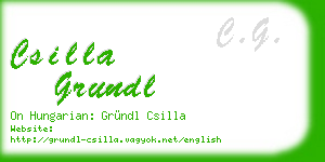 csilla grundl business card