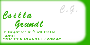 csilla grundl business card